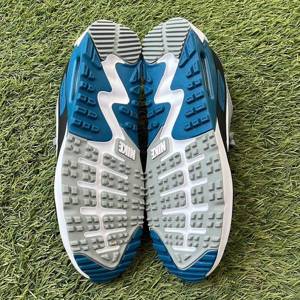 Nike Men's Air Max Athletic Shoes in Gray, Black & Blue - Picture 5 of 5